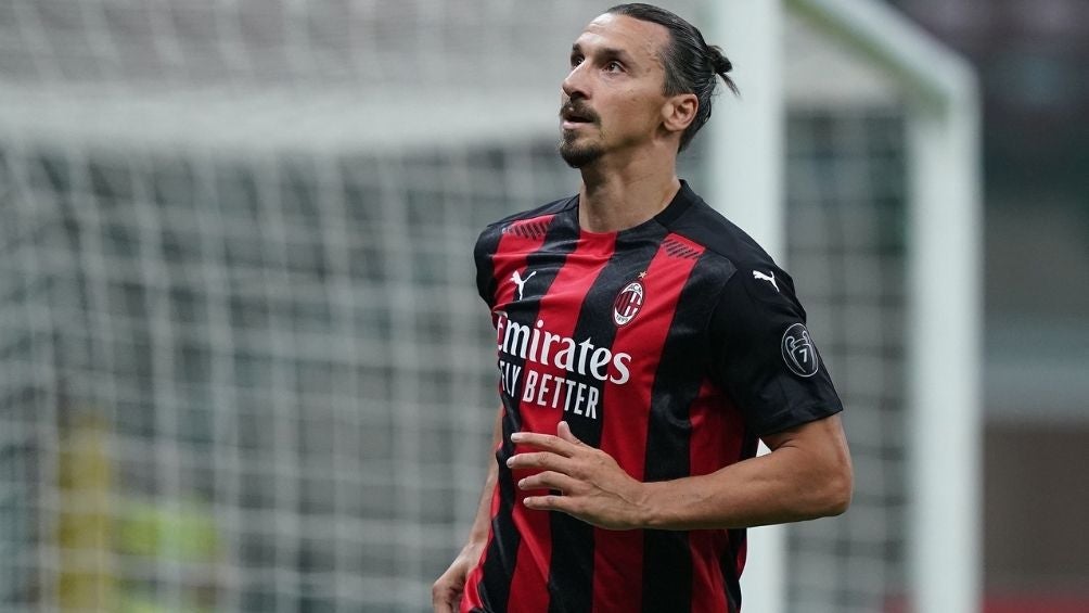 Zlatan Ibrahimovic en un partido con el Milan 