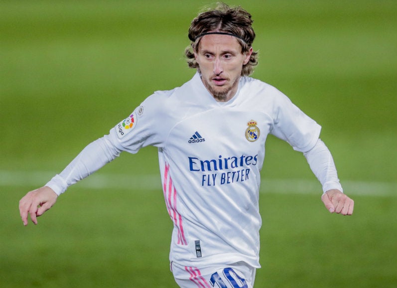 Luka Modric en partido con Real Madrid