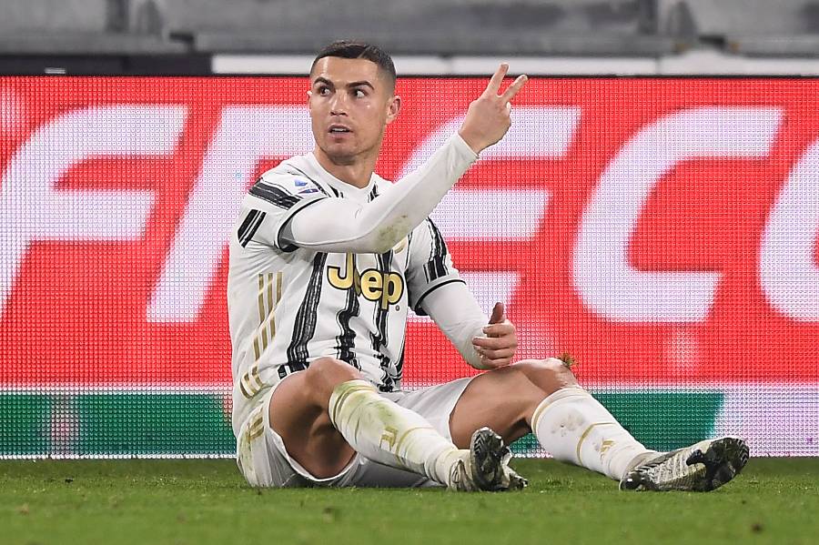 Cristiano Ronaldo en un partido con la Juventus