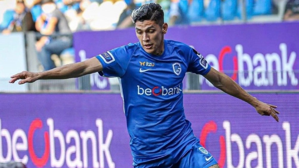 Gerardo Arteaga durante un partido con el Genk