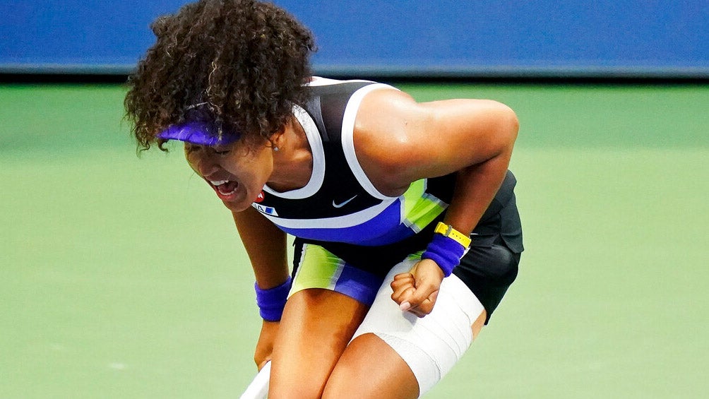 Naomi Osaka festeja el triunfo