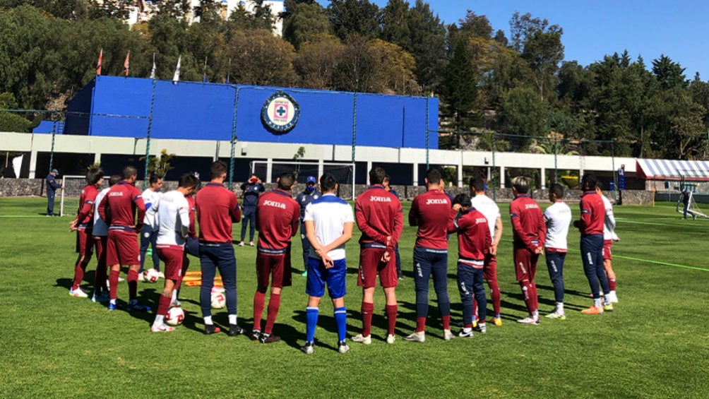 Cruz Azul en entrenamiento