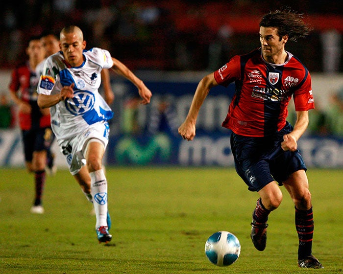 Solari, durante un partido del Atlante