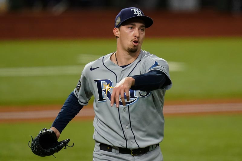 El exlanzador de los Rays durante la Serie Mundial