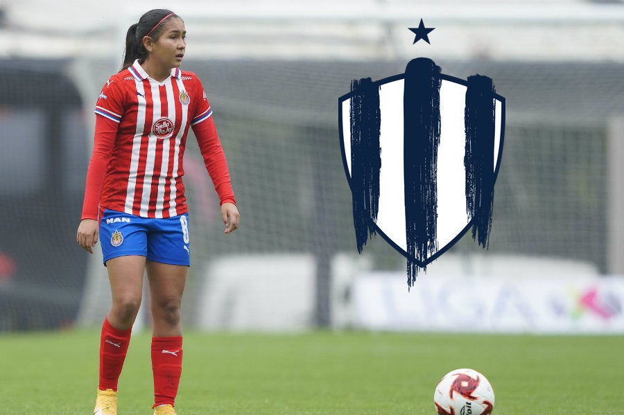 Nicole Pérez durante encuentro de Chivas