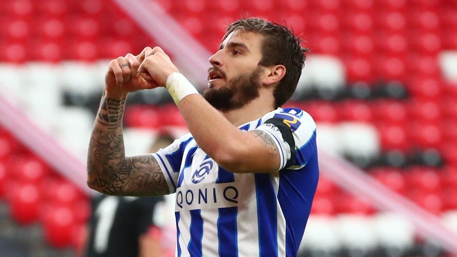 Cristian “Portu” Portugués celebra gol de la victoria