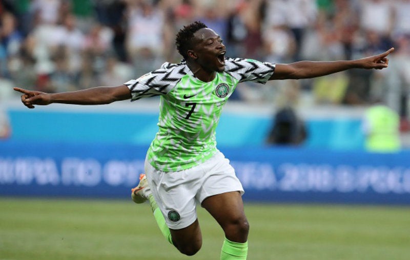 Ahmed Musa en festejo