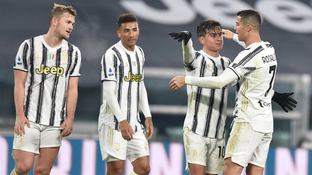 Juventus en festejo de gol