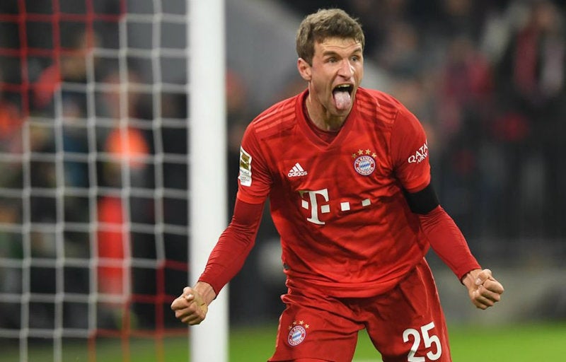 Muller en festejo de gol