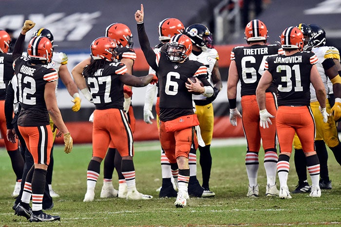 Mayfield y los Browns festejan su pase a Playoffs