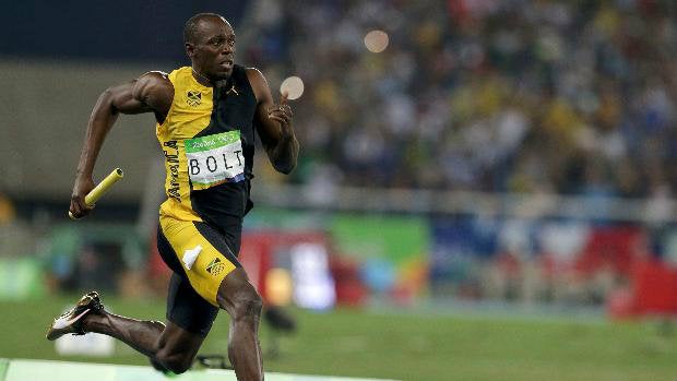 Usain Bolt en carrera 