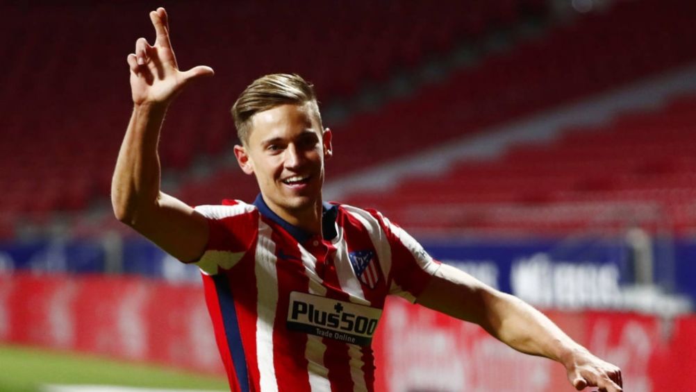 Marcos Llorente en un partido del Atlético de Madrid