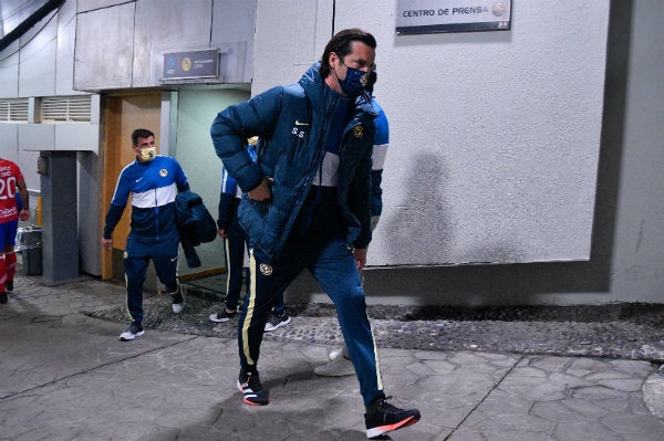 Santiago Solari en el Estadio Azteca