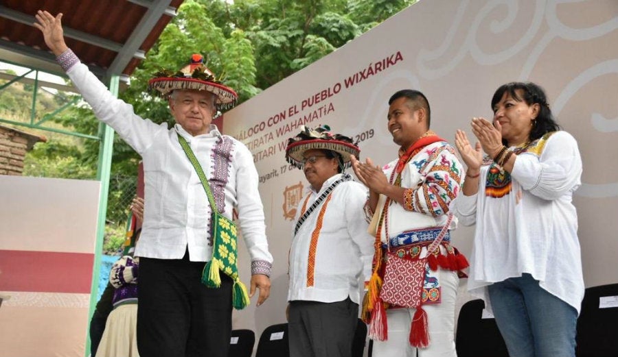 Ánimas en evento de Andrés Manuel López Obrador