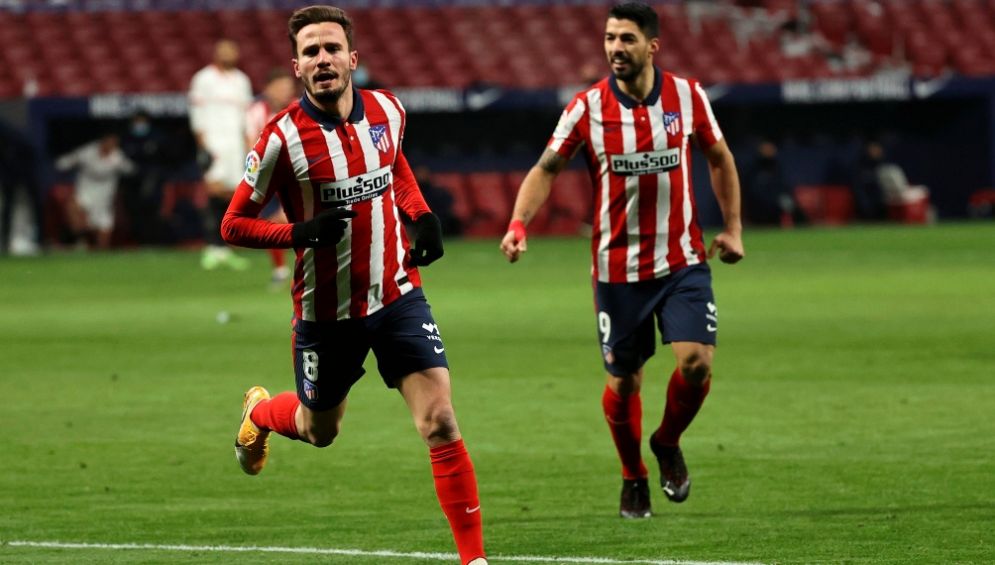 Saúl Ñíguez celebrando una anotación