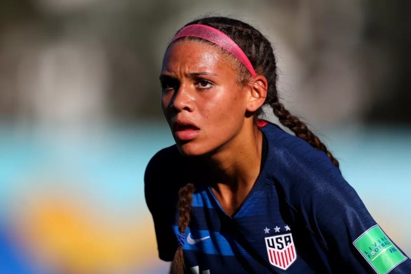 Trinity Rodman con la Selección de Estados Unidos