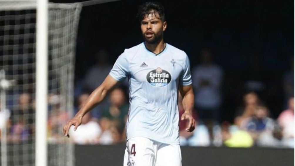 Araujo en un partido con el Celta 