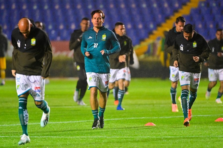 Rubén González previo a un partido con León