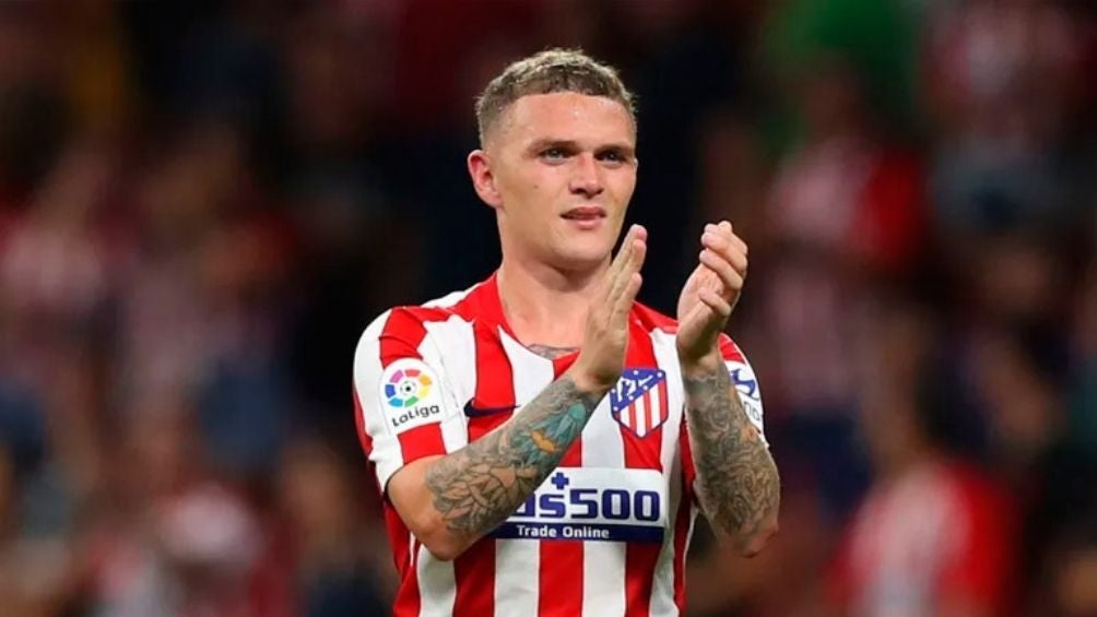 Trippier en partido con el Atlético 