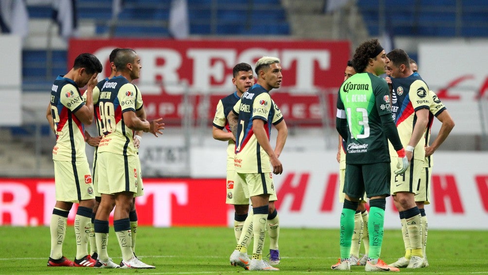 América en derrota frente a Rayados en el BBVA