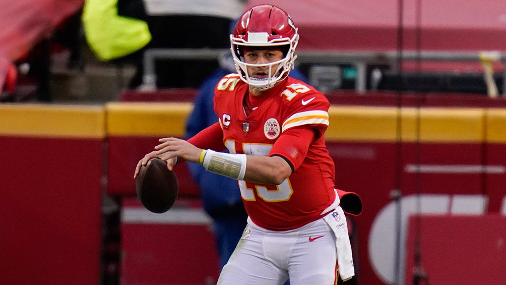 Mahomes, durante el partido de la Ronda Divisional contra Cleveland