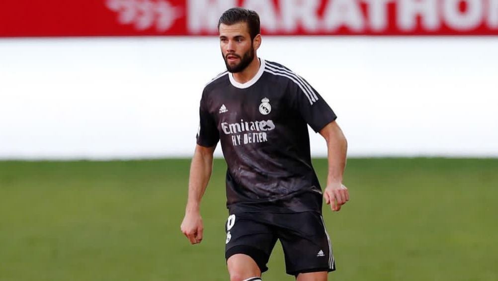 Nacho en un partido del Real Madrid