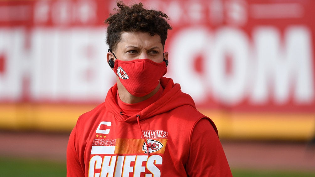 Mahomes, durante un entrenamiento de los Chiefs