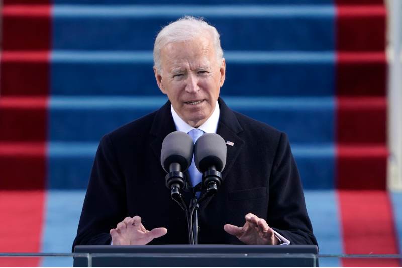 Joe Biden en protesta