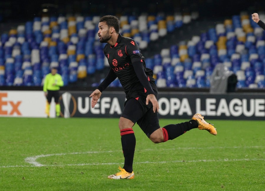 Willian José tras anotar gol con la Real Sociedad