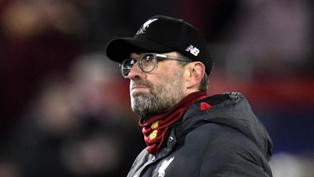 Klopp en partido con Liverpool