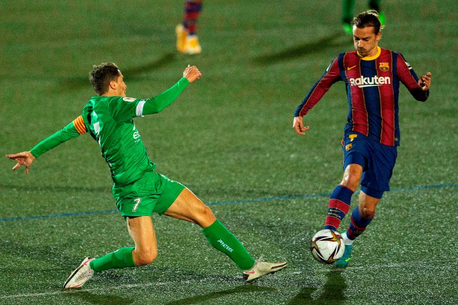 Antoine Griezmann en un partido con el Barcelona