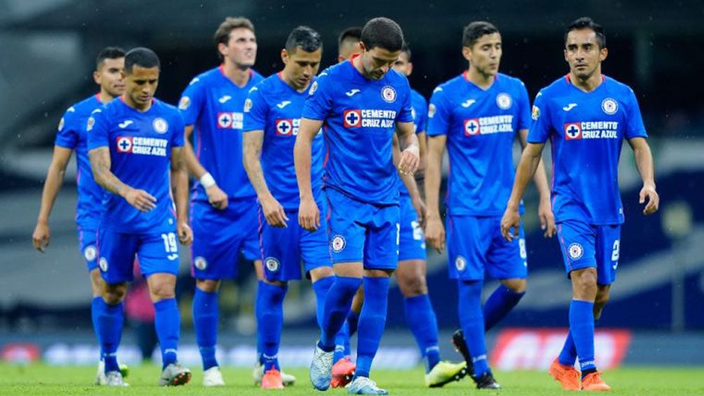 Jugadores de Cruz Azul tras caer vs Puebla