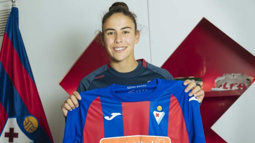 Jimena López con el Eibar