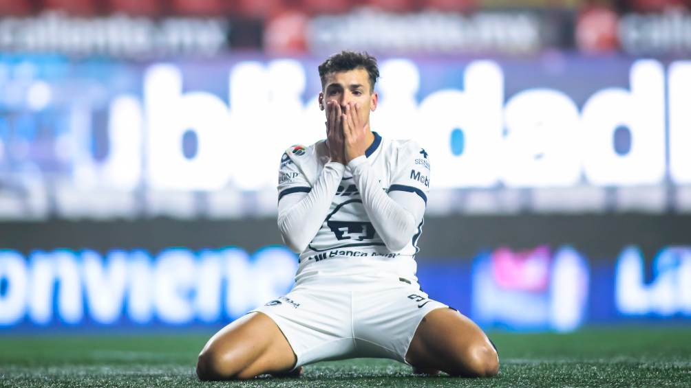 Juan Dinenno en lamento con Pumas