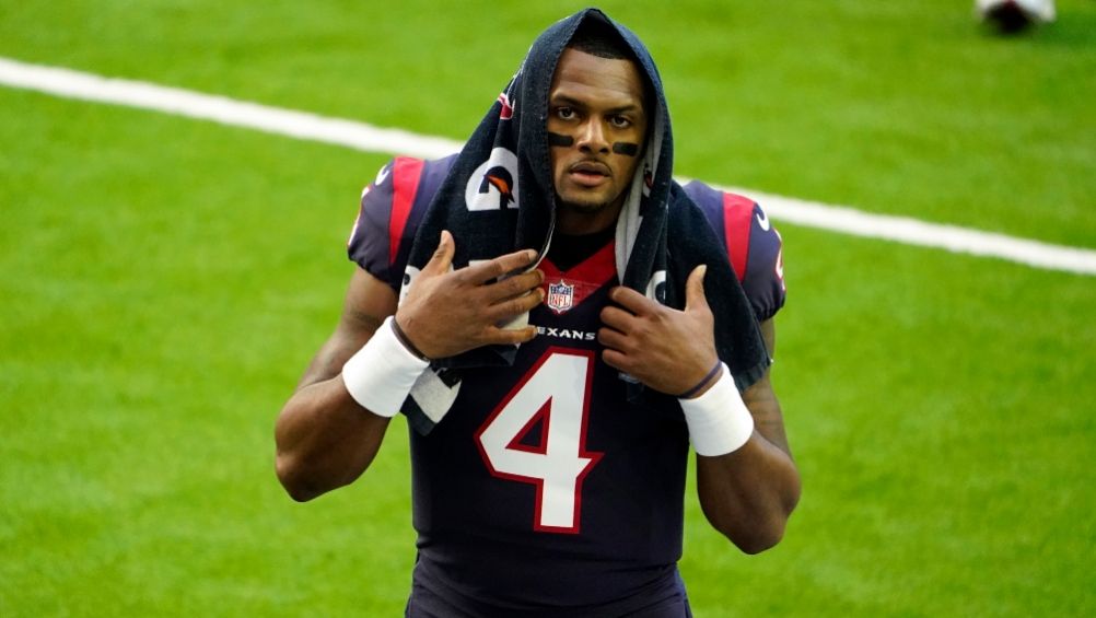 Deshaun Watson tras un partido con los Texans