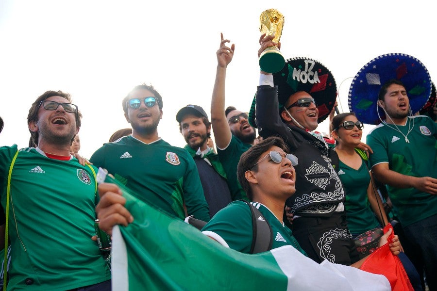 Afición mexicana en el Mundial de Rusia 2018