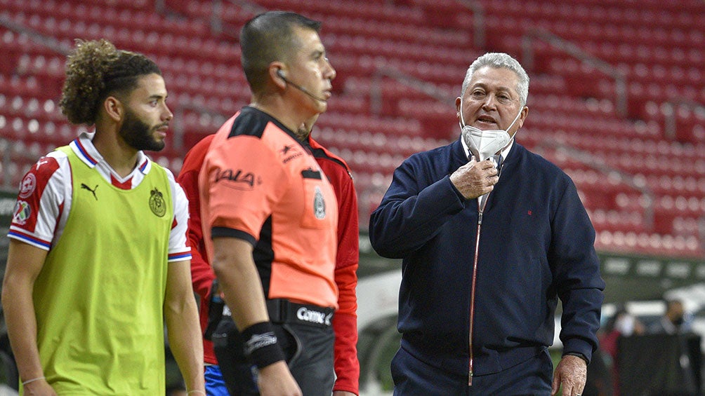 Víctor Vucetich en el partido contra Juárez