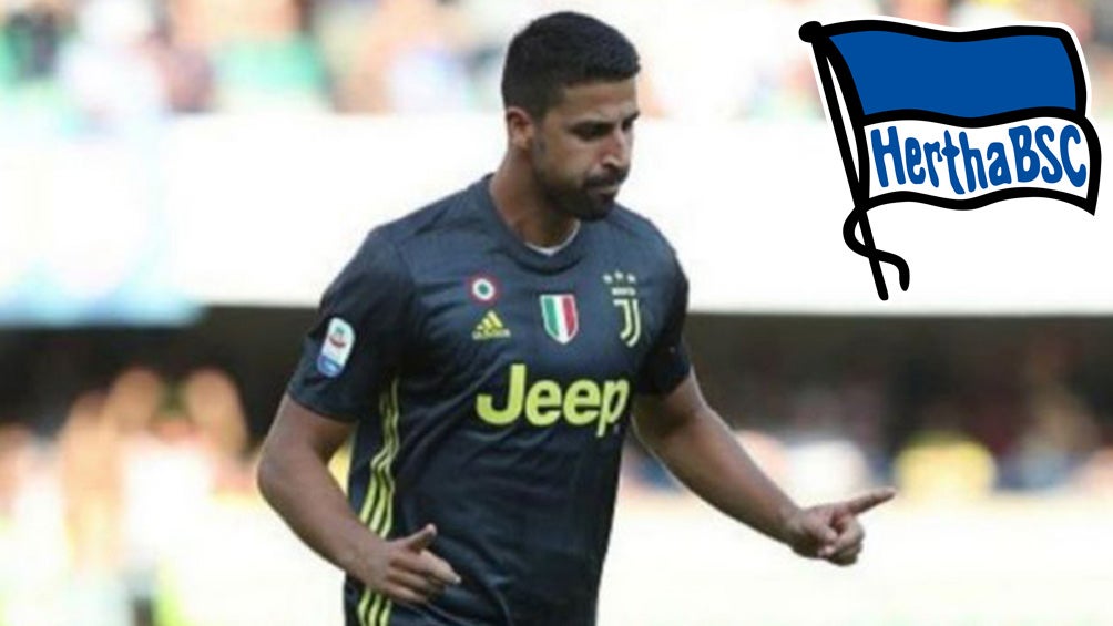 Sami Khedira festeja una acción con la Juventus