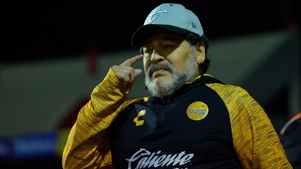 Diego Armando Maradona en su paso por Dorados