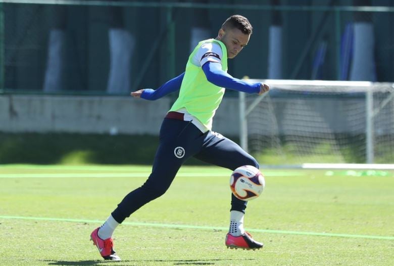 Cabecita Rodríguez, en un entrenamiento