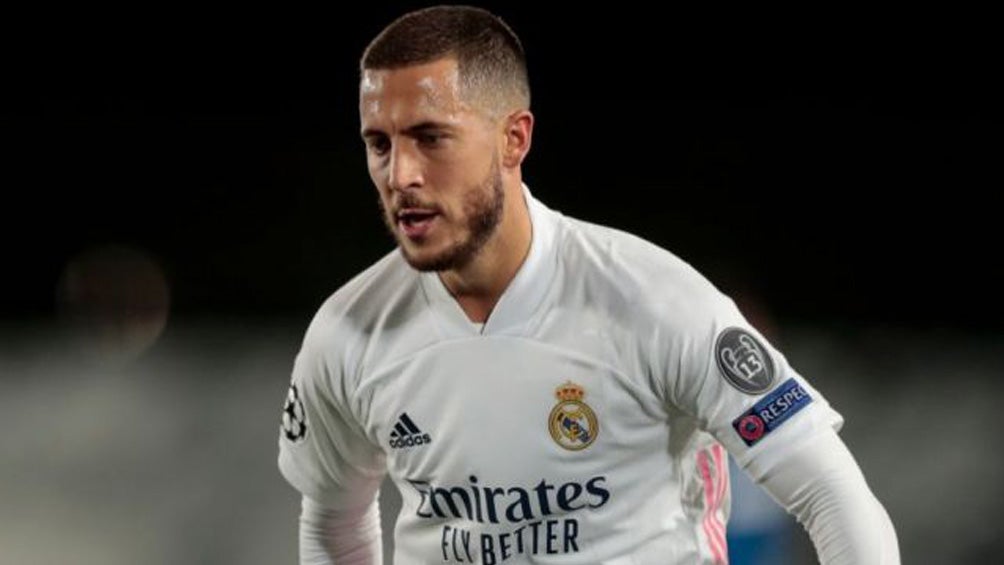 Eden Hazard en un partido con el Real Madrid