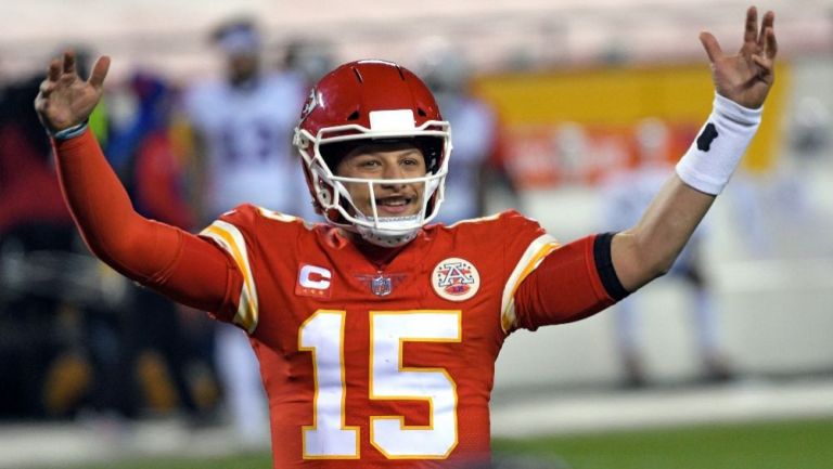 Patrick Mahomes en un partido con los Chiefs de Kansas City 