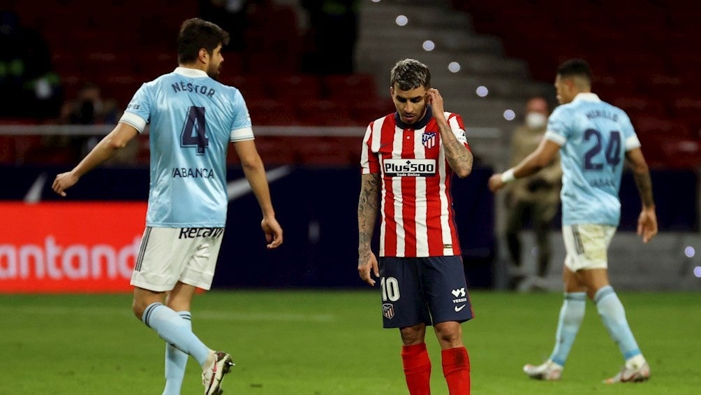 Correa se lamenta tras empate del Celta