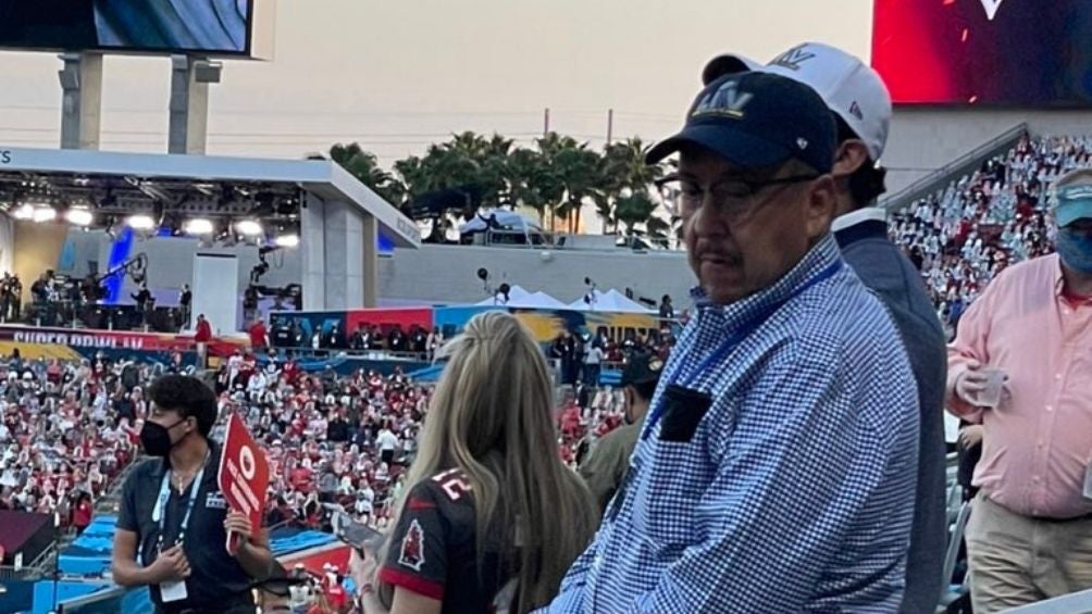 Carlos Aranza en el Super Bowl LV 