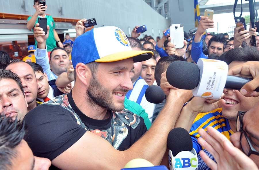 Gignac a su llegada a México