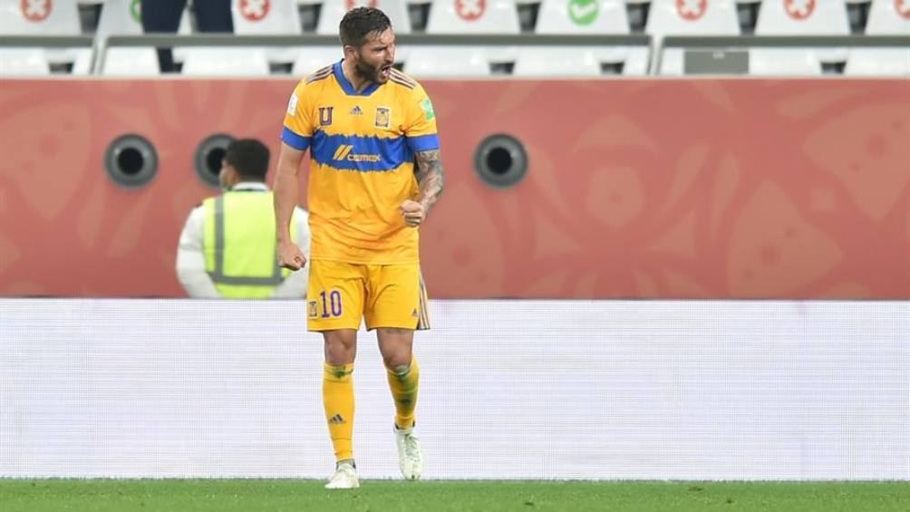 Gignac en partido con Tigres