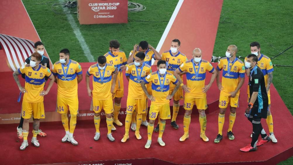 Tigres en partido Mundial de Clubes