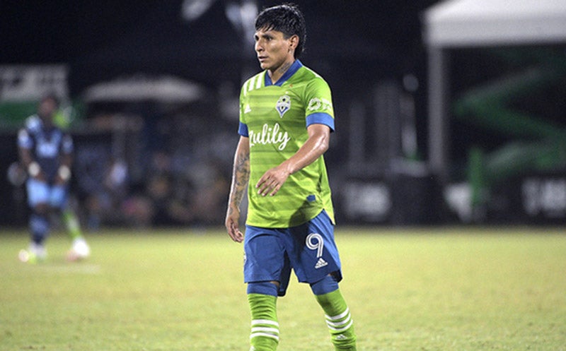 Ruidíaz en juego con el Seattle Sounders