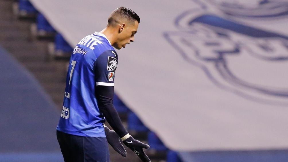 Funes Mori en partido con Rayados 