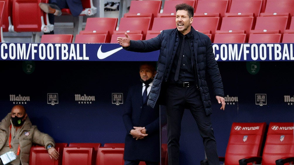 Diego Simeone en el partido contra Levante